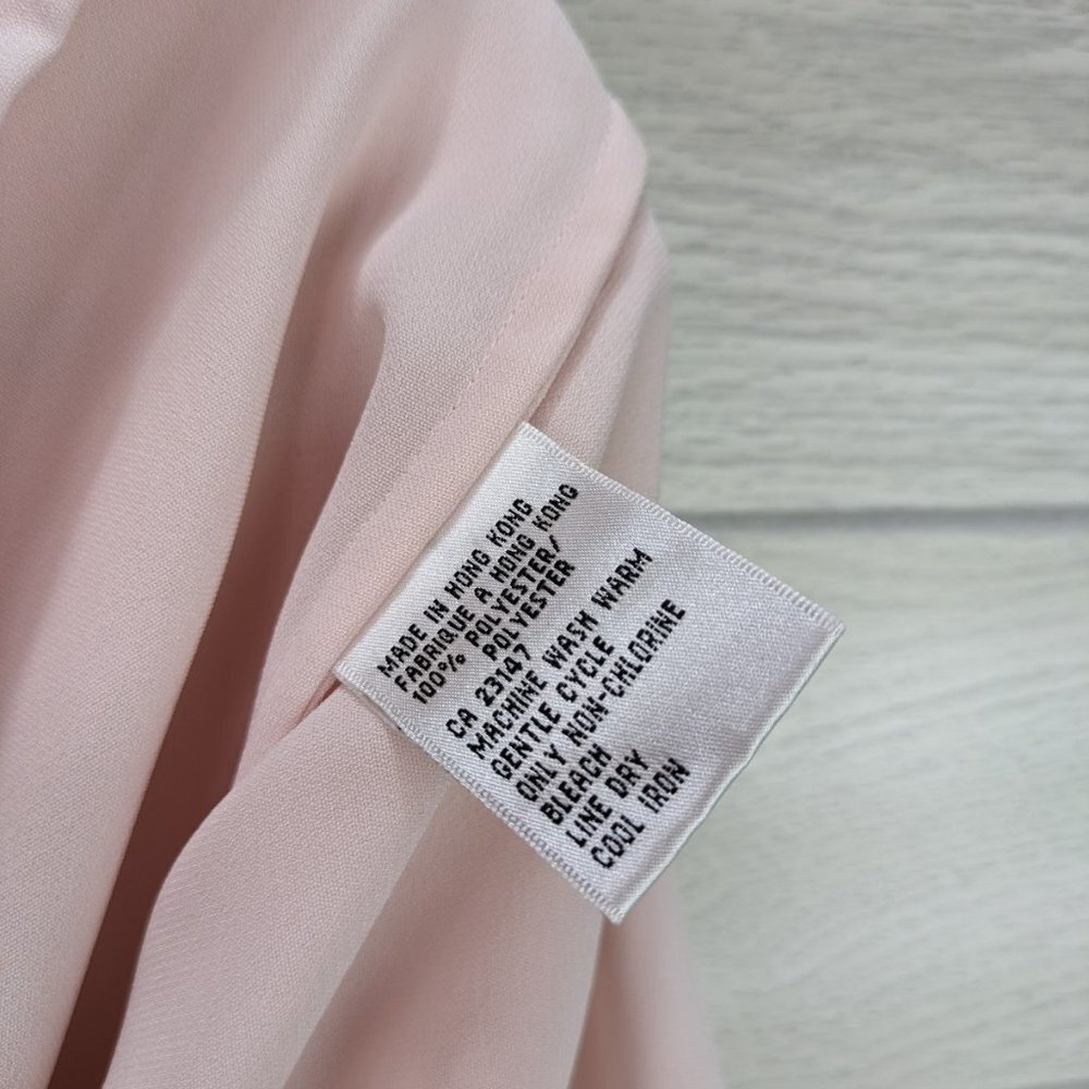 Talbots Light Pink Sheer Blouse - Picture 3 of 5